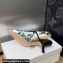 Dior Heel 6.5cm J'Adior Slingback Pumps Pastel Midnight Blue Multicolor Embroidered Cotton with Toile de Jouy Mexico Motif 2024