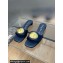 Dior Heel 1.5cm Forever Slides in Blue Calfskin 2024