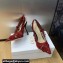 Dior Heel 9.5cm J'Adior Slingback Pumps in Transparent Mesh Embroidered with Red 3D Macramé-Effect D-Lace Motif 2024