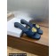 Dior Heel 1.5cm Forever Slides in Blue Calfskin 2024