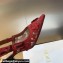 Dior Heel 6.5cm J'Adior Slingback Pumps in Transparent Mesh Embroidered with Red 3D Macramé-Effect D-Lace Motif 2024
