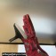Dior Heel 6.5cm J'Adior Slingback Pumps in Transparent Mesh Embroidered with Red 3D Macramé-Effect D-Lace Motif 2024