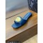 Dior Heel 1.5cm Forever Slides in Blue Calfskin 2024