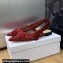 Dior J'Adior Slingback Ballerina Flats in Transparent Mesh Embroidered with Red 3D Macramé-Effect D-Lace Motif 2024
