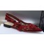 Dior J'Adior Slingback Ballerina Flats in Transparent Mesh Embroidered with Red 3D Macramé-Effect D-Lace Motif 2024