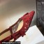 Dior J'Adior Slingback Ballerina Flats in Transparent Mesh Embroidered with Red 3D Macramé-Effect D-Lace Motif 2024