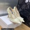 Dior Heel 9.5cm J'Adior Slingback Pumps in Transparent Mesh Embroidered with White 3D Macramé-Effect D-Lace Motif 2024