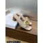Dior Heel 4.5cm Forever Heeled Slides in Nude Calfskin 2024