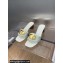 Dior Heel 4.5cm Forever Heeled Slides in White Calfskin 2024