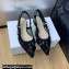 Dior J'Adior Slingback Ballerina Flats in Transparent Mesh Embroidered with Black 3D Macramé-Effect D-Lace Motif 2024