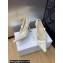 Dior Heel 9.5cm J'Adior Slingback Pumps in Transparent Mesh Embroidered with White Butterfly Motif 2024