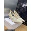 Dior Heel 6.5cm J'Adior Slingback Pumps in Transparent Mesh Embroidered with White Butterfly Motif 2024