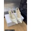 Dior Heel 6.5cm J'Adior Slingback Pumps in Transparent Mesh Embroidered with White Butterfly Motif 2024