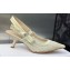 Dior Heel 6.5cm J'Adior Slingback Pumps in Transparent Mesh Embroidered with White Butterfly Motif 2024