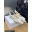 Dior J'Adior Slingback Ballerina Flats in Transparent Mesh Embroidered with White Butterfly Motif 2024