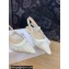 Dior J'Adior Slingback Ballerina Flats in Transparent Mesh Embroidered with White Butterfly Motif 2024
