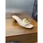 Dior Heel 4.5cm Forever Heeled Slides in Nude Calfskin 2024