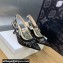 Dior Heel 6.5cm J'Adior Slingback Pumps in Transparent Mesh Embroidered with Black Butterfly Motif 2024