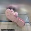 Dior Dway Flat Slide Sandals in Pink Shearling Fur and Embroidered Canvas 2024