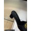 Dior Heel 4.5cm Forever Heeled Slides in Black Calfskin 2024