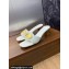Dior Heel 4.5cm Forever Heeled Slides in White Calfskin 2024