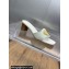 Dior Heel 4.5cm Forever Heeled Slides in White Calfskin 2024