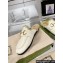 Gucci Merinos wool lining mules with Horsebit 771061 leather White 2024
