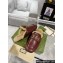 Gucci Merinos wool lining mules with Horsebit 771061 leather Burgundy 2024