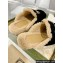 Gucci Merinos wool lining mules with Horsebit 771061 leather Suede Black 2024