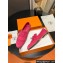 Hermes Royal loafer in suede goatskin Fuchsia with fringe and tone-on-tone lacquered palladium-plated signature "H" detail