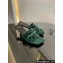 Gucci Heel 7cm GG velvet slide sandals with Patent leather bow detail 764182 Green 2024