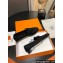 Hermes Paris loafer in suede goatskin Black with tone-on-tone signature "H" detail