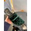 Gucci Heel 7cm GG velvet slide sandals with Patent leather bow detail 764182 Green 2024