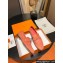 Hermes Paris loafer in suede goatskin Lobster Pink with tone-on-tone signature "H" detail
