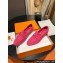 Hermes Paris loafer in suede goatskin Fuchsia with tone-on-tone signature "H" detail