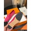 Hermes Paris loafer in suede goatskin Fuchsia with tone-on-tone signature "H" detail