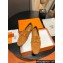 Hermes Paris loafer in suede goatskin Yellow with tone-on-tone signature "H" detail