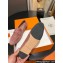 Hermes Paris loafer in suede goatskin Nude Pink with tone-on-tone signature "H" detail