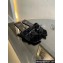 Gucci Heel 7cm GG velvet slide sandals with Patent leather bow detail 764182 Black 2024