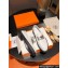 Hermes Hot loafer in calfskin White with palladium-plated oversized Kelly buckle 2024