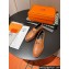 Hermes Faubourg loafer in calfskin Brown with signature "H" detail