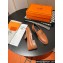 Hermes Faubourg loafer in calfskin Brown with signature "H" detail