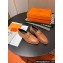 Hermes Faubourg loafer in calfskin Brown with signature "H" detail