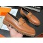 Hermes Faubourg loafer in calfskin Brown with signature "H" detail