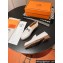 Hermes Faubourg loafer in calfskin White with signature "H" detail
