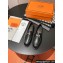 Hermes Faubourg loafer in calfskin Black with signature "H" detail