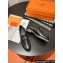 Hermes Faubourg loafer in calfskin Black with signature "H" detail