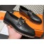 Hermes Faubourg loafer in calfskin Black with signature "H" detail