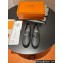 Hermes Destin loafer in calfskin Black with iconic palladium-plated Kelly buckle
