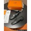 Hermes Destin loafer in calfskin Black with iconic palladium-plated Kelly buckle